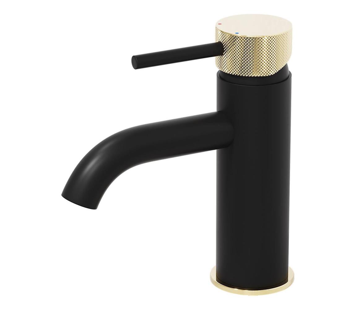 BATH DELUXE Umývadlová batéria ANHOLT 15,6 cm čierna/mosadz 28-005-03-72-00