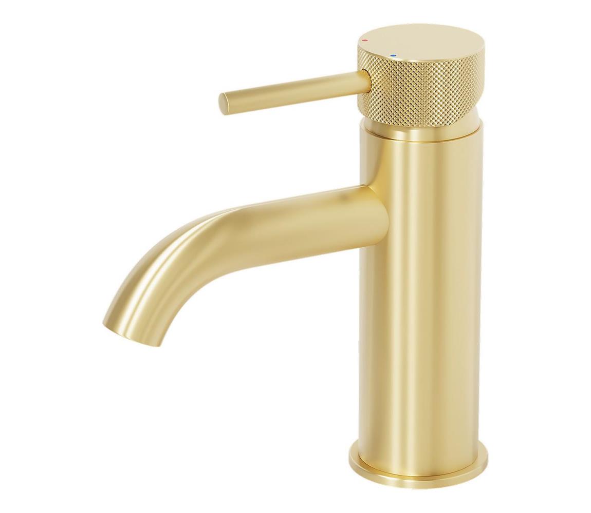 BATH DELUXE Umývadlová batéria ANHOLT 15,6 cm, kartáčovaná mosadz 28-005-03-70-00