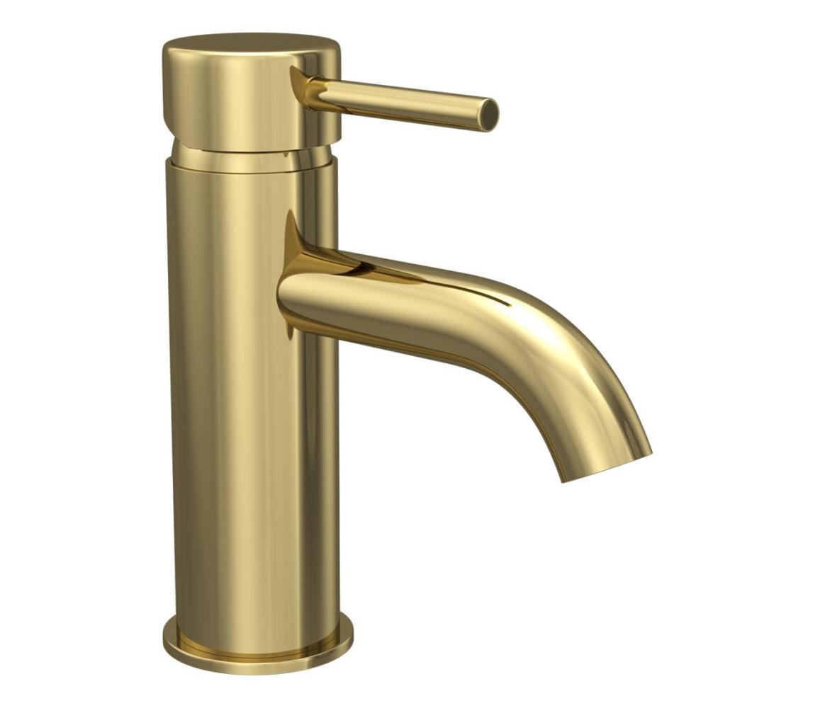 BATH DELUXE Umývadlová batéria DRAGOR 15,6 cm, lesklá mosadz 28-005-01-64-04