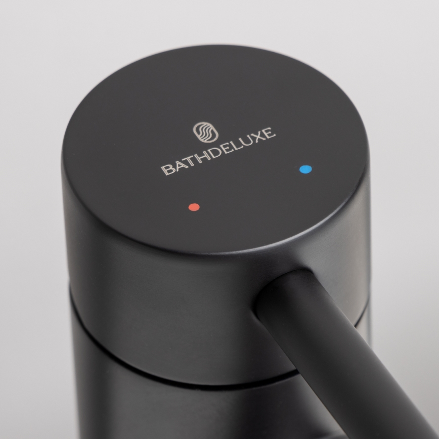 Umývadlová batéria RINGSTED 17,8 cm matná čierna