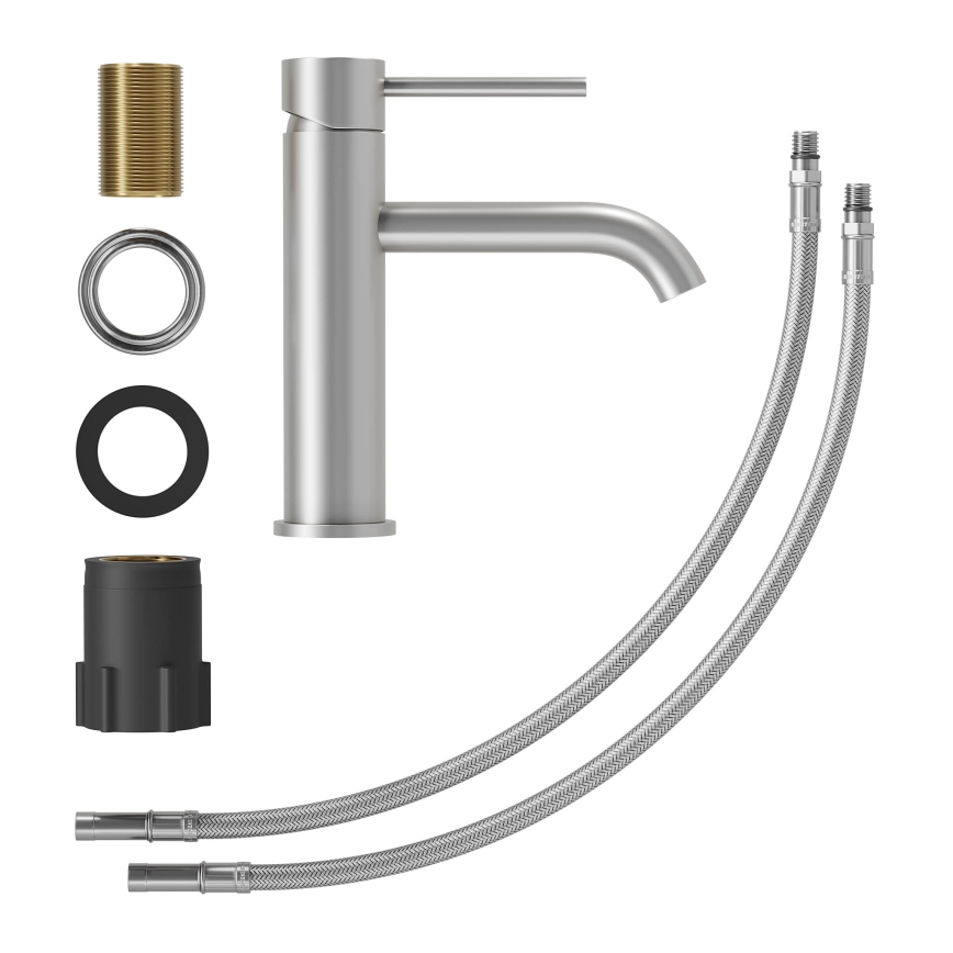 Umývadlová batéria SOVANG 18,3 cm kartáčovaná nerezová oceľ