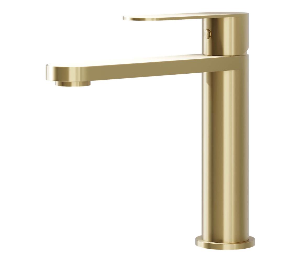 BATH DELUXE Umývadlová batéria TARNBY 17,3 cm kartáčovaná mosadz 28-017-02-70-02