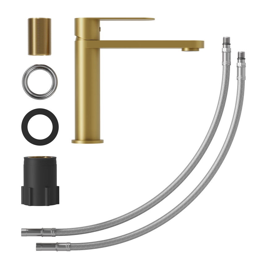 Umývadlová batéria TARNBY 17,3 cm kartáčovaná mosadz