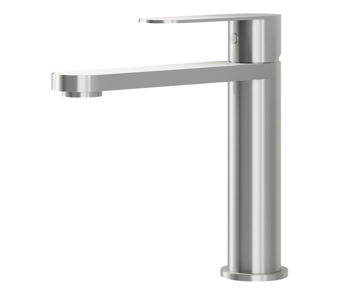 BATH DELUXE Umývadlová batéria TARNBY 17,3 cm, kartáčovaná nerezová oceľ 28-017-02-71-02