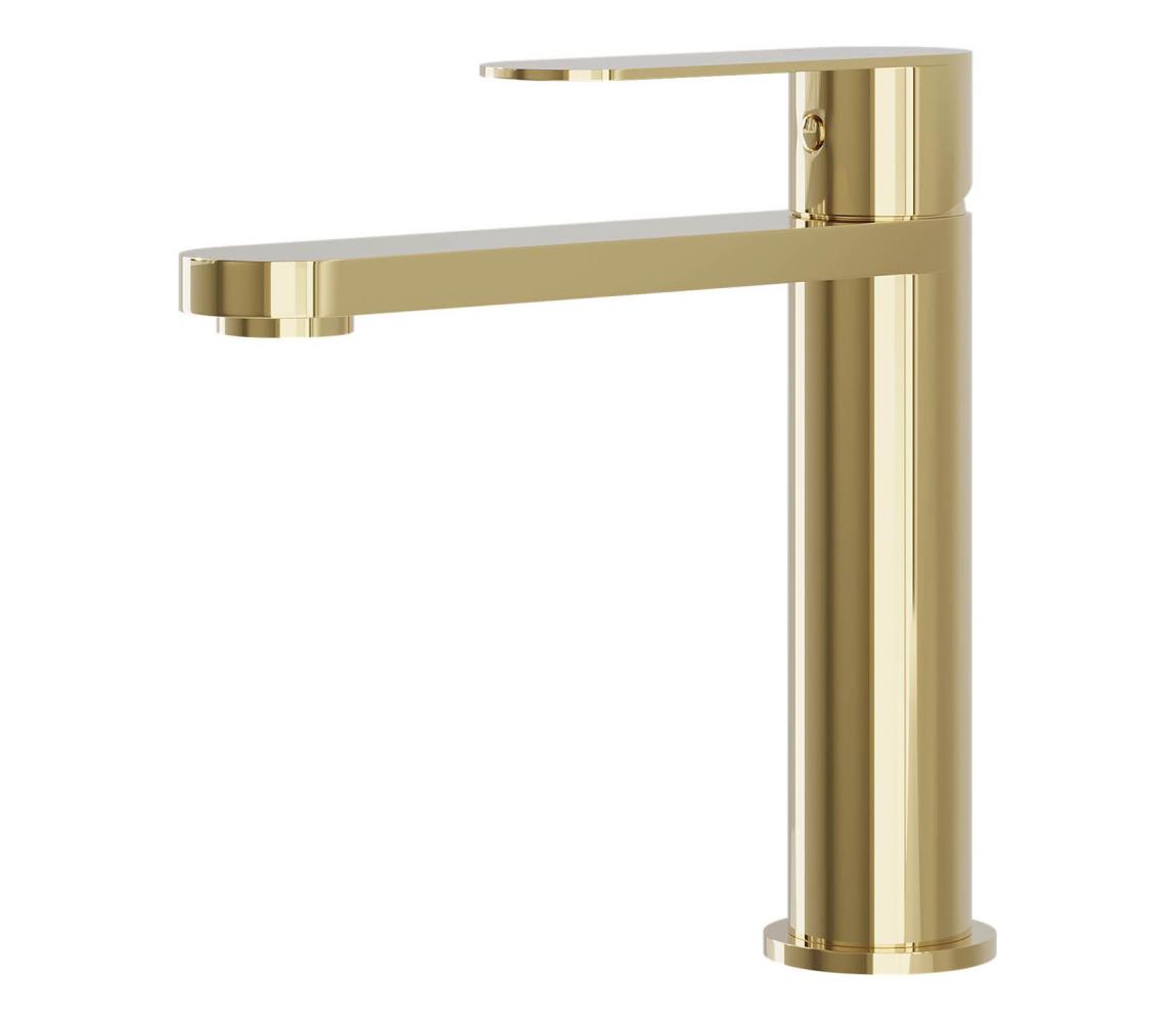 BATH DELUXE Umývadlová batéria TARNBY 17,3 cm lesklá mosadz 28-017-02-64-02