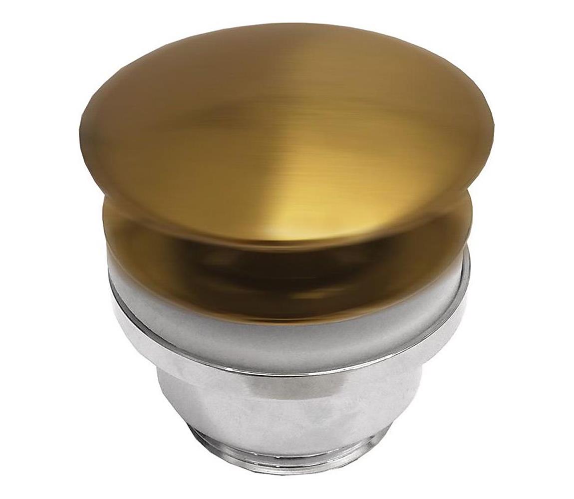 BATH DELUXE Umývadlová výpusť RODBY pr. 6,6 cm kartáčovaná mosadz 33-004-05-70-04
