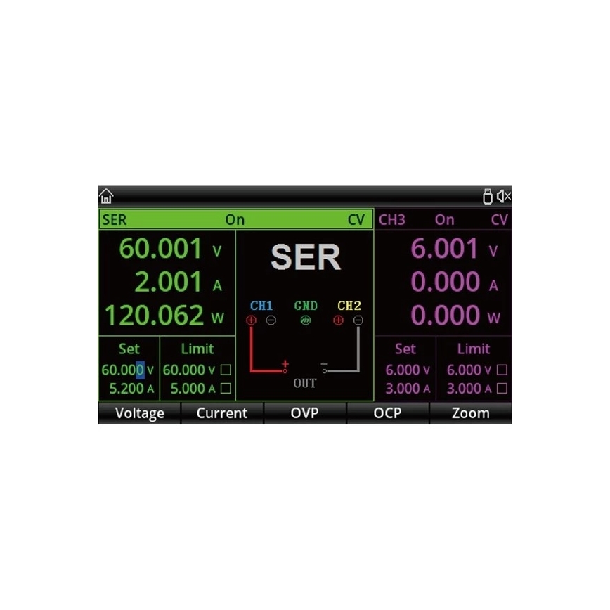 Uni-T UDP3305S-E - Laboratórny zdroj UDP3305S-E 0-30V/0-6A