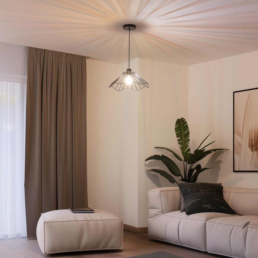 Univerzálne tienidlo CURITIBA, priemer 40 cm, čierne