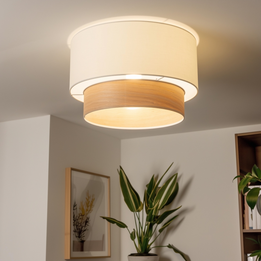 Univerzálne tienidlo KERIA pr. 50 cm biela/béžová