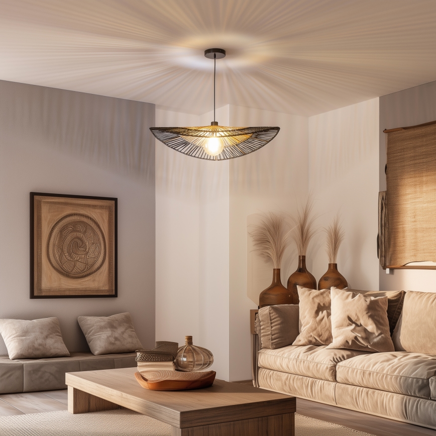 Univerzálne tienidlo KERIA pr. 50 cm hnedé/čierne