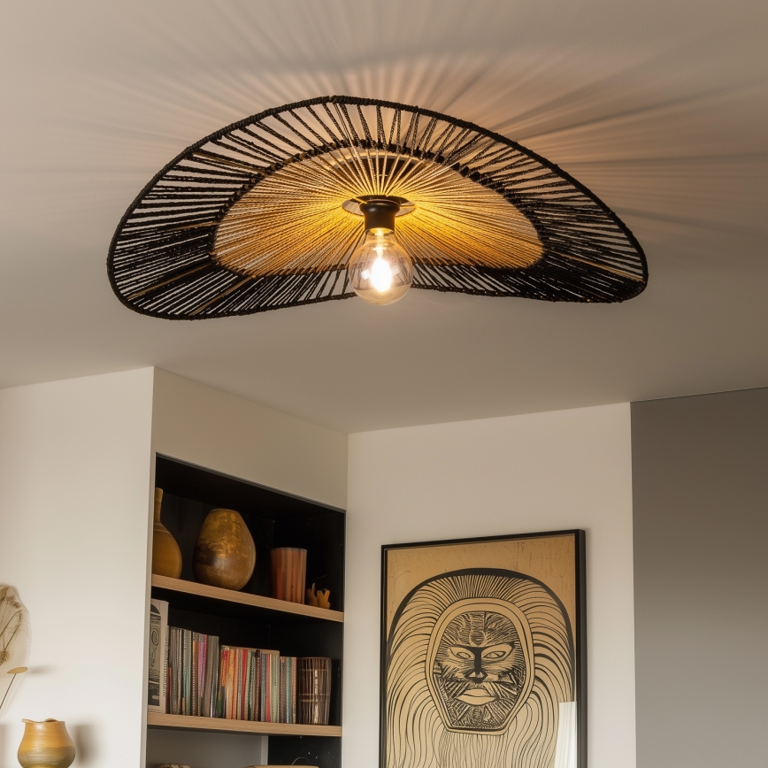 Univerzálne tienidlo KERIA, priemer 100 cm, hnedé/čierne