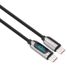 USB-C kábel s displejom 100W 2m