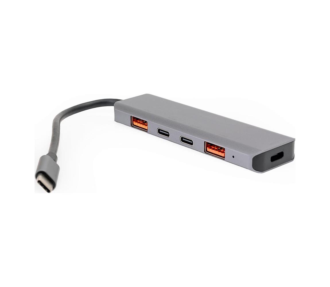 USB-C rozbočovač 5 v 1 s Power Delivery 100 W PMH28