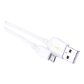 USB kábel USB 2.0 A konektor/USB B micro konektor biela