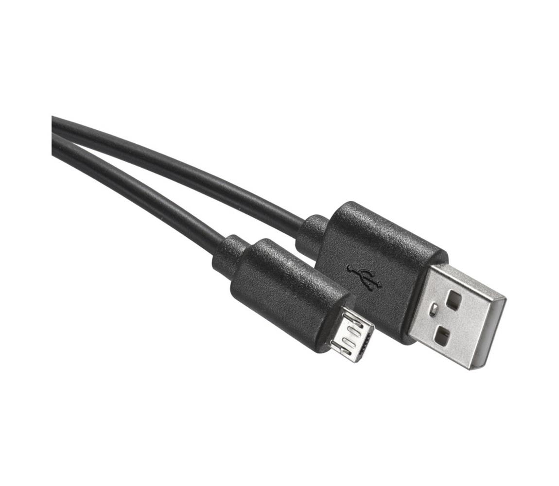 Obrázok EMOS USB kábel USB 2.0 A konektor/USB B micro konektor čierna EMS379