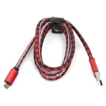 USB kábel USB A / Micro USB konektor 1m červená