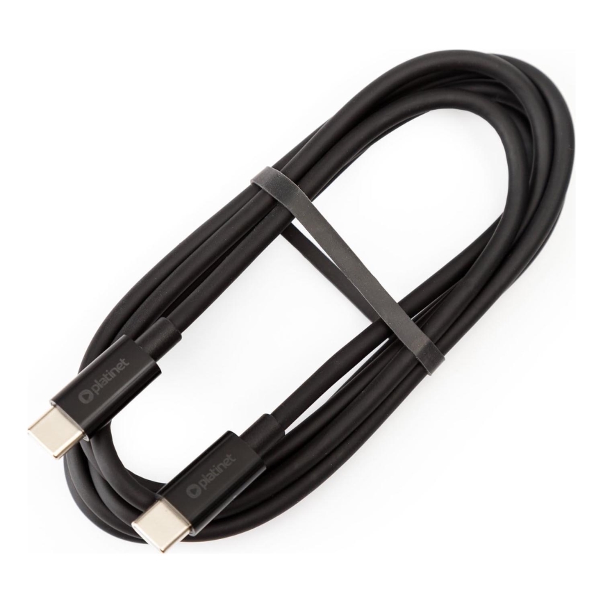 USB kábel USB-C / USB-C konektor 100W 1,5m čierna