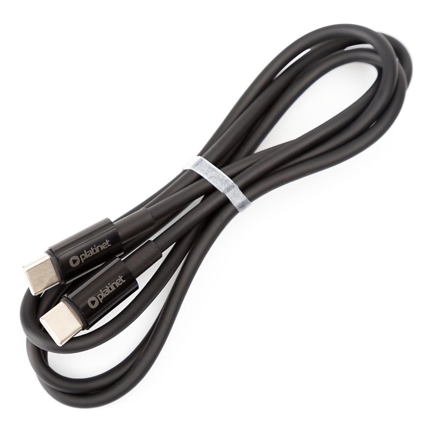 USB kábel USB-C / USB-C konektor 60W 1m čierna