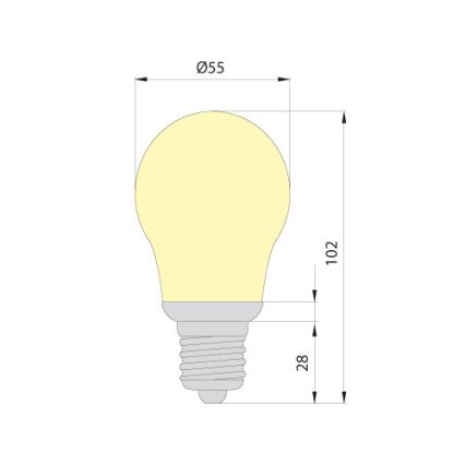 Úsporná žiarovka OPAL E27/9W/230V 4000K