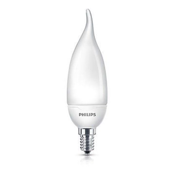 Úsporná žiarovka Philips E14/8W/230V - SOFTONE CANDLE BENT Úsporná žiarovka Philips E14/8W/230V - SOFTONE CANDLE BENT