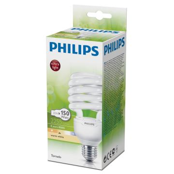 Úsporná žiarovka Philips TORNADO E27/32W/230V 2700K