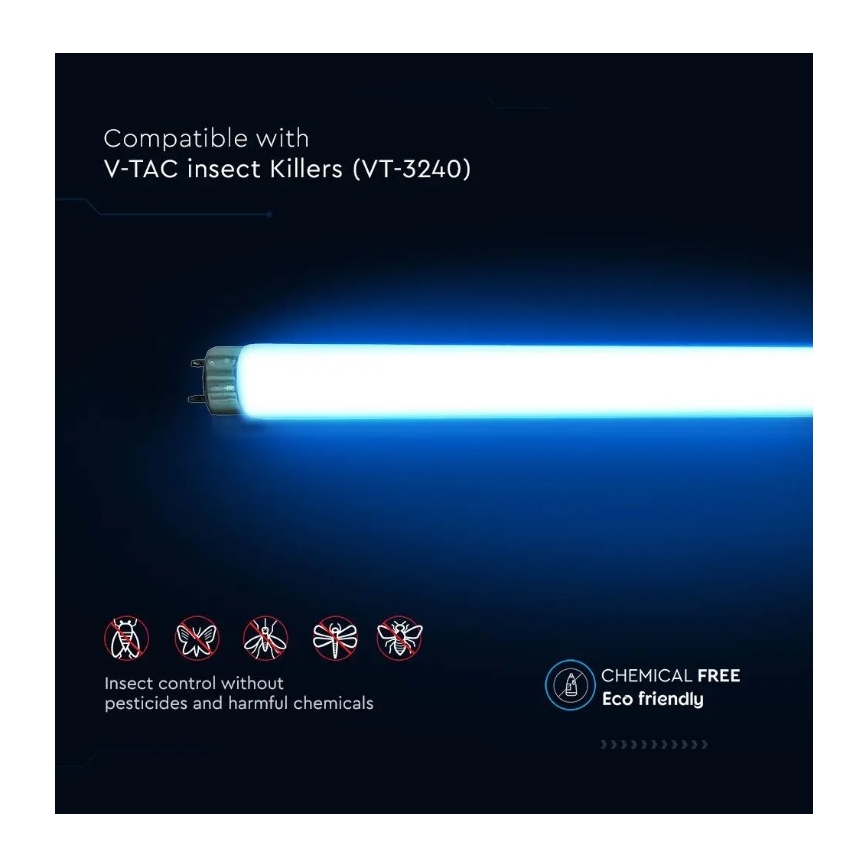 UV Žiarivková trubica pre elektrický lapač hmyzu T8 G13/20W/230V 60,5 cm