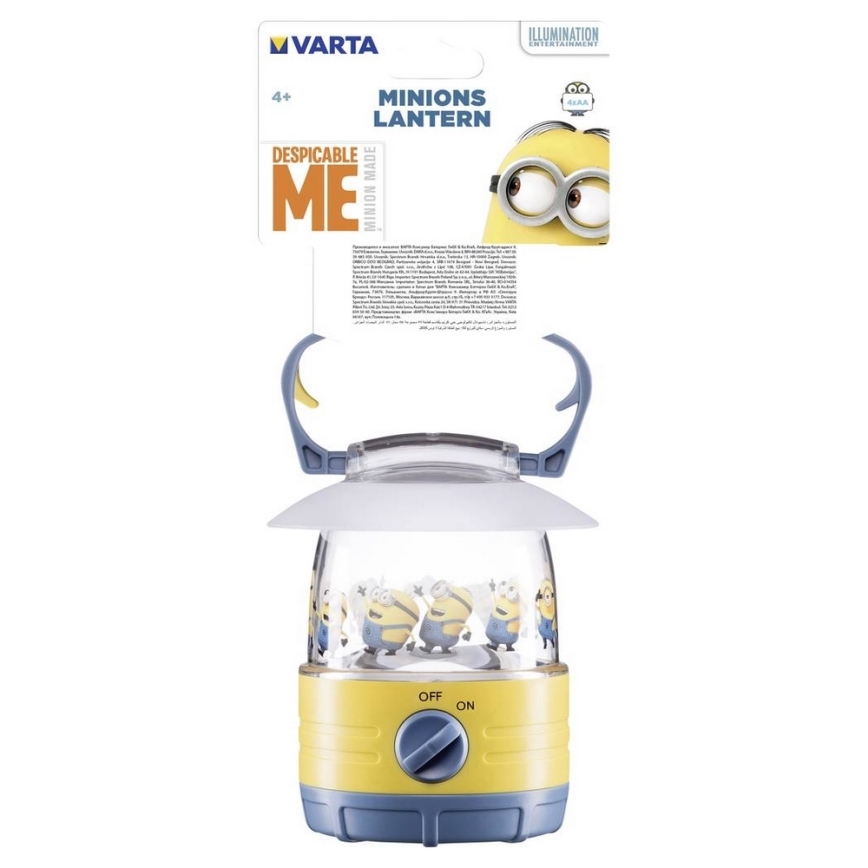 Varta 15612 - LED Detská lucerna MINIONS LED/5W/4xAA