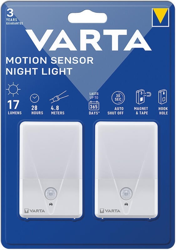 Varta 16624101402 - SADA 2x LED Orientačné svietidlo so senzorom NIGHT LIGHT LED/3xAAA