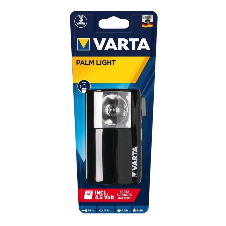 Varta 16645101421 - Ručná baterka PALM LIGHT P13,5s/1x3R12