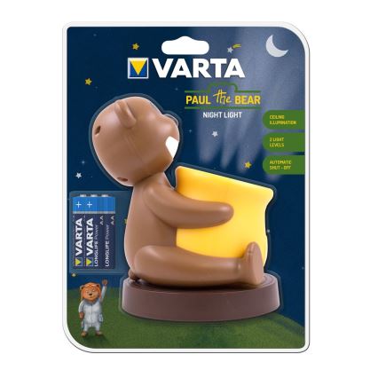 Varta 17501 - LED Detská projektorová lampa PAUL 2xLED/3xAA