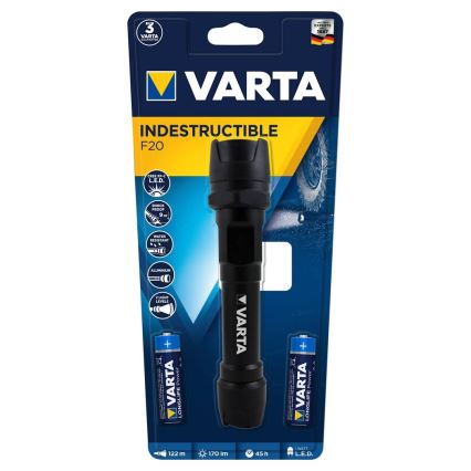 Varta 18701 - LED Baterka INDESTRUCTIBLE F20 LED/1W/2xAA