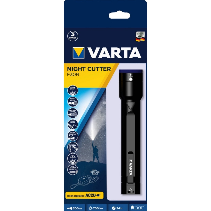 VARTA 18901 - LED Baterka USB LED/10W - power bank 2600mAh