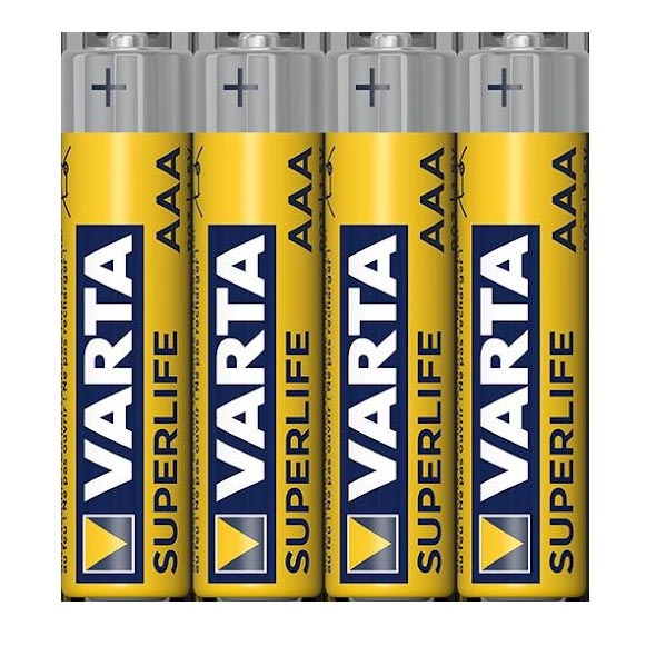 Varta 2003101304 - 4 ks Zinkouhlíková batéria SUPERLIFE AAA 1,5V