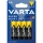 Varta 2006 - 4 ks Zinkovo-uhlíková batéria SUPER HEAVY DUTY AA 1,5V