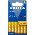 Varta 4103101746 - 6 ks Alkalické batérie LONGLIFE AAA 1,5V