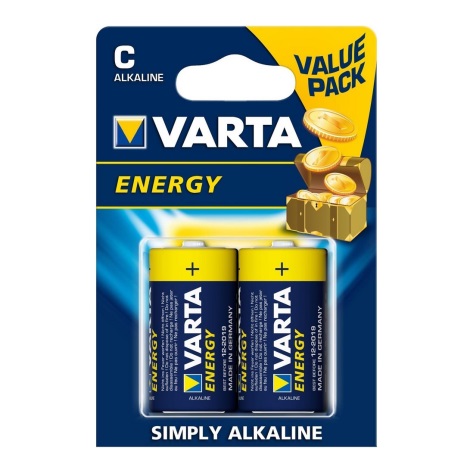 Varta 4114 - 2 ks Alkalická batéria ENERGY C 1,5V