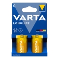 Varta 4114101422 - 2 ks Alkalické batérie LONGLIFE LR14/C 1,5V