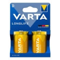 Varta 4120101422 - 2 ks Alkalické batérie LONGLIFE D 1,5V