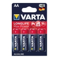 Varta 4706101404 - 4 ks Alkalická batéria LONGLIFE AA 1,5V