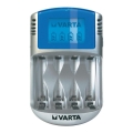 Varta 57070 - Nabíjačka batérií LCD 4xAA/AAA 100-240V/12V/5V