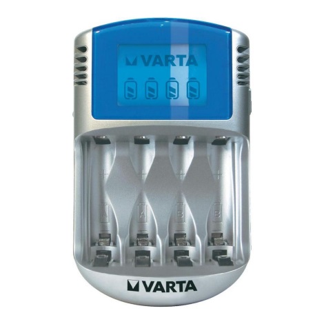 Varta 57070 - Nabíjačka batérií LCD 4xAA/AAA 100-240V/12V/5V