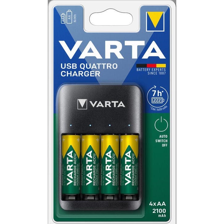 Varta 57652101451 - Nabíjačka batérií 4xAA/AAA 2100mAh 5V