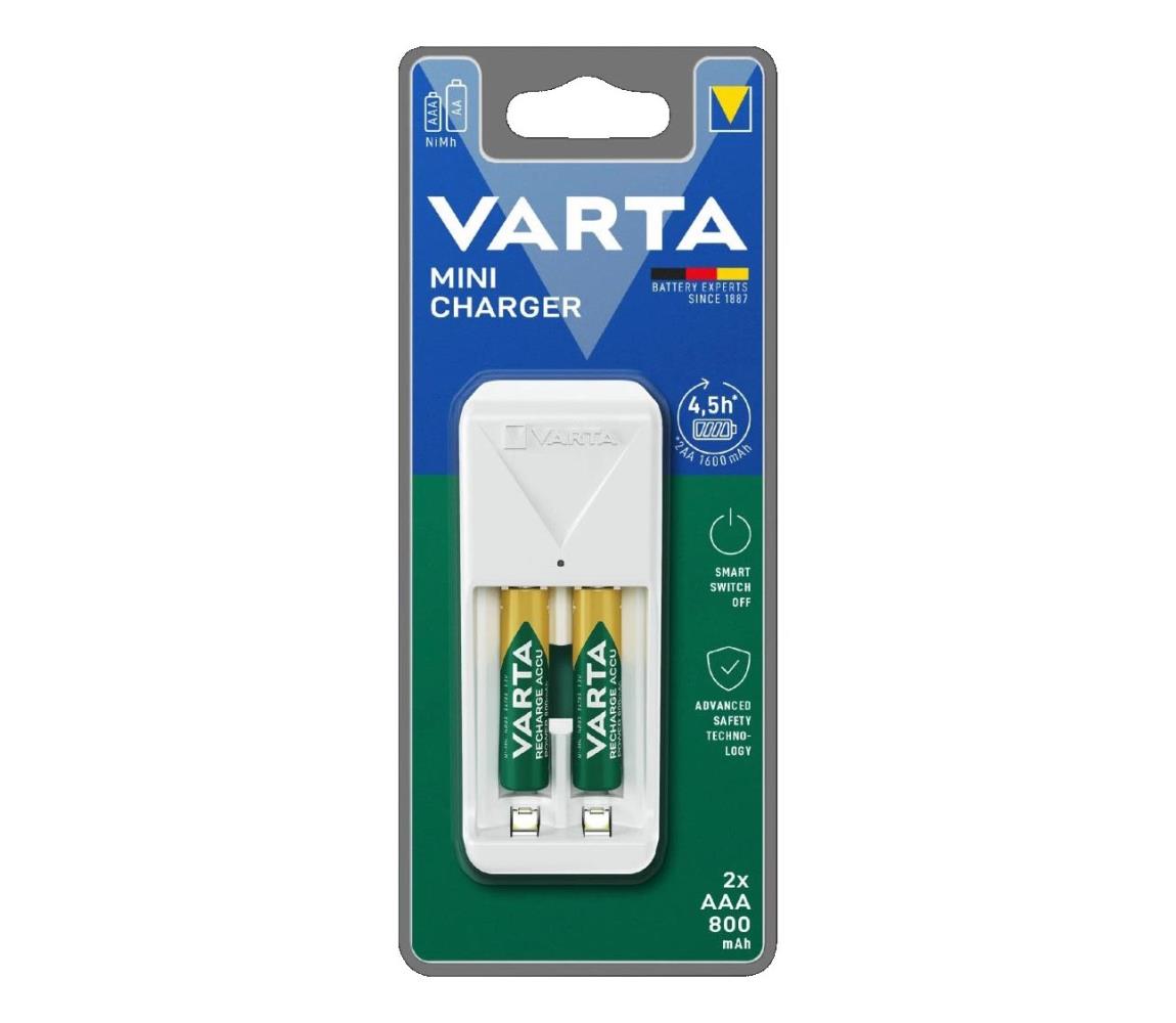 Varta 57656201421 - Nabíjačka batérií 2xAA/AAA 800 mAh 230V 57656201421