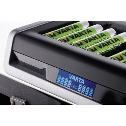 VARTA 57671 - LCD Multi nabíjačka 8xAA/AAA a USB nabíjanie 4h