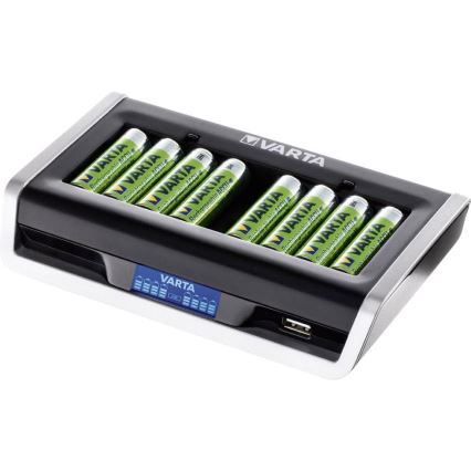 VARTA 57671 - LCD Multi nabíjačka 8xAA/AAA a USB nabíjanie 4h