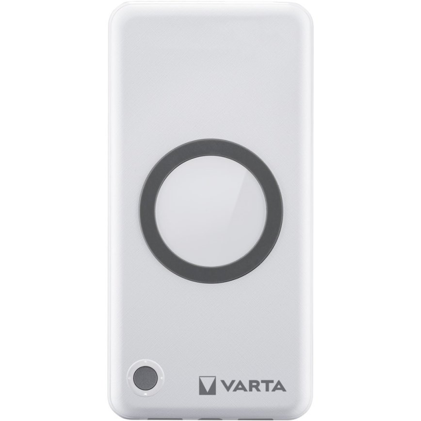 Varta 57913101111 - Power Bank s bezdrôtovým nabíjaním ENERGY 10000mAh/3x2,4V