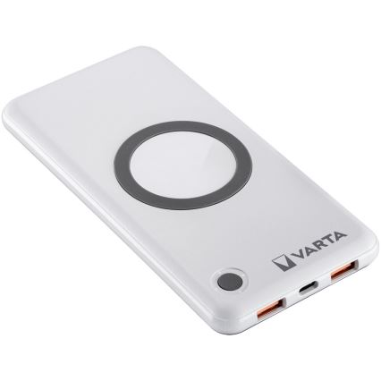 Varta 57913101111 - Power Bank s bezdrôtovým nabíjaním ENERGY 10000mAh/3x2,4V