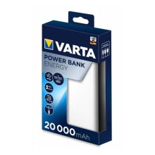Varta 57978101111  - Power Bank ENERGY 20000mAh/2x2,4V biela