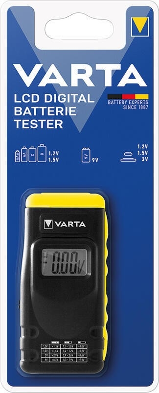 Varta 891101401 - Skúšačka batérií a akumulátorov LCD Battery Tester 3V