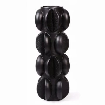 Váza 37x15 cm živica/matná čierna